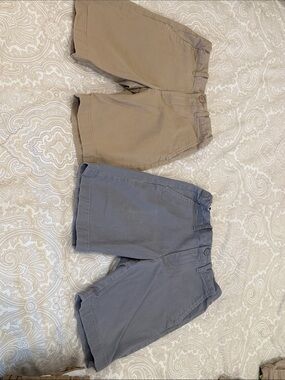 Crewcuts Boys' Flat Front Shorts in Khaki and Gray